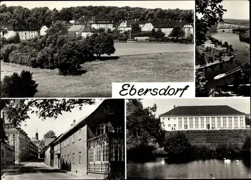 Ak Ebersdorf in Thüringen, Panorama, Teilansichten