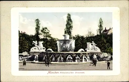 Ak München Bayern, Wittelsbacher Brunnen