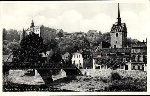 Ak Untermhaus Gera in Thüringen, Marienkirche, Schloss Osterstein