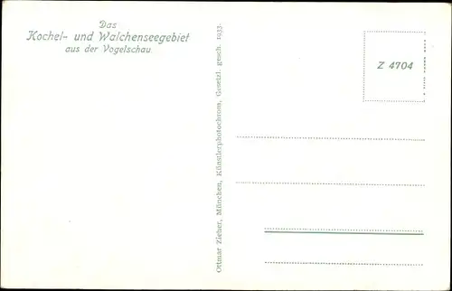 Landkarten Ak Schlehdorf Oberbayern, Kochel am See, Walchensee, Kochelsee, Isar Tal