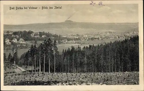 Ak Bad Berka in Thüringen, Blick ins Ilmtal