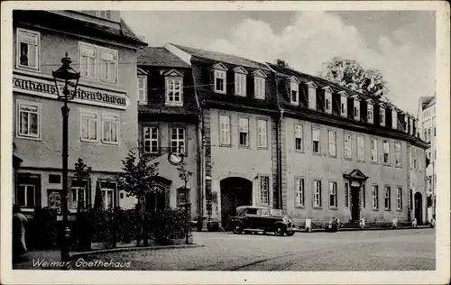 Ak Weimar in Thüringen, Goethehaus