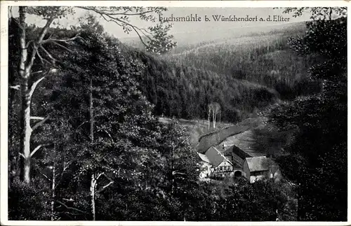 Ak Wünschendorf an der Elster, Fuchsmühle