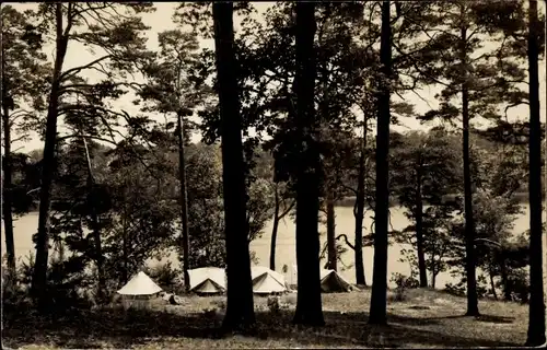 Ak Dubrow Gräfendorf in der Mark, Zeltplatz in der Dubrow