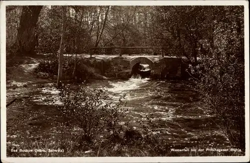 Ak Buckow in der Märkischen Schweiz, Wasserfall bei der Pritzhagener Mühle