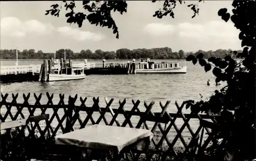 Ak Werder an der Havel, Havelpartie, Anlegestelle