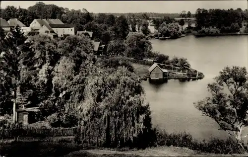 Ak Flecken Zechlin Rheinsberg in der Mark, Schwarzer See