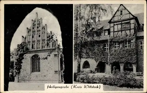 Ak Heiligengrabe in der Prignitz, Giebelhaus, Fachwerkhaus