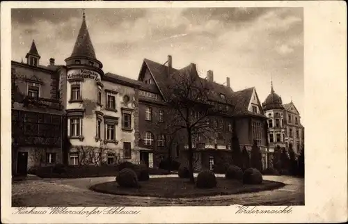 Ak Woltersdorf bei Berlin, Kurhaus Woltersdorfer Schleuse, Vorderansicht