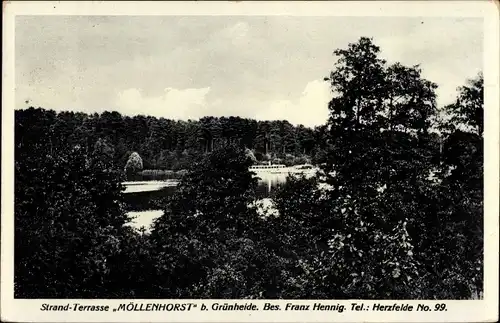 Ak Grünheide in der Mark, Strand-Terrasse Möllenhorst