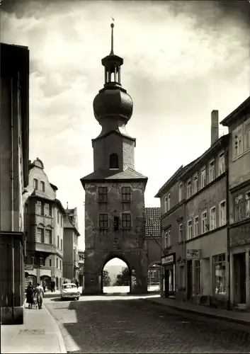 Ak Saalfeld an der Saale Thüringen, Oberes Tor