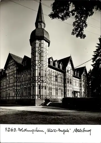 Ak Walsburg Eßbach im Saale Orla Kreis, FDGB Erholungsheim Marx Engels