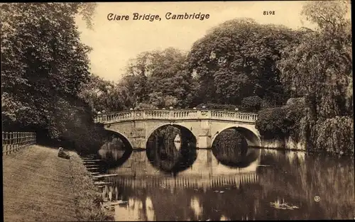 Ak Cambridge East England, Clare Bridge