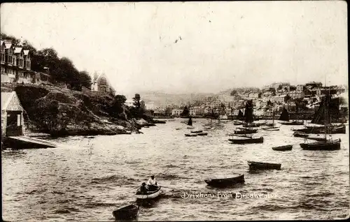 Ak Brixham Devon England, view from Breakwater