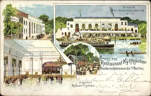 Litho Berlin Treptow Niederschöneweide, Restaurant Kyffhäuser, Innenansicht