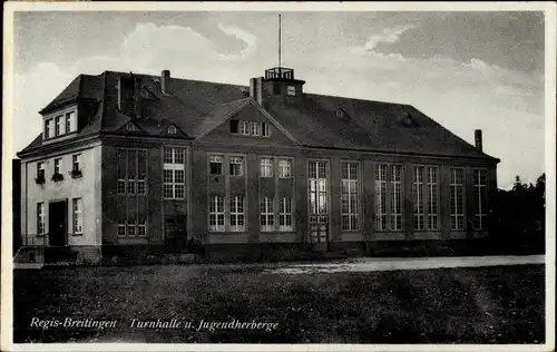 Ak Regis Breitingen Sachsen, Turnhalle und Jugendherberge