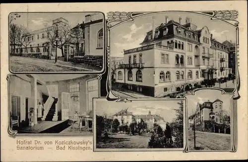 Ak Bad Kissingen Unterfranken Bayern, Hofrat Dr. von Koziczkowsky's Sanatorium