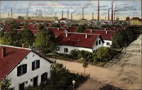 Ak Ludwigshafen am Rhein, Kolonie der Anilinfabrik