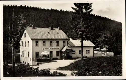 Ak Altenberg Erzgebirge, Gasthaus Ladenmühle, Wald