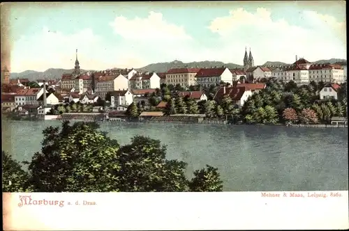 Ak Maribor Marburg an der Drau Slowenien, Panorama