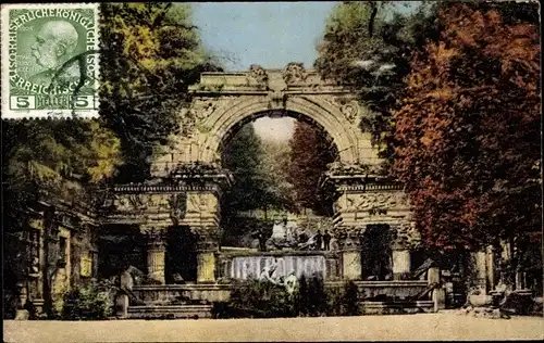 Ak Wien 13 Hietzing, Schönbrunn, Römische Ruine