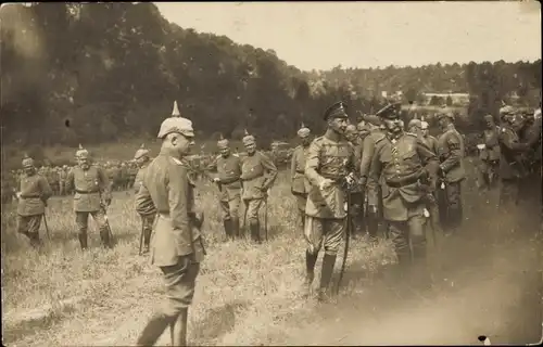 Foto Ak Deutsche Soldaten in Uniformen, Kronprinz Wilhelm von Preußen, von Mudra