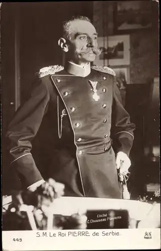 Ak König Peter I. Karadjordjevic von Jugoslawien, Serbien, Portrait