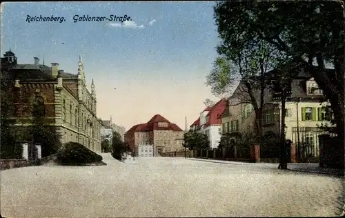 Ak Liberec Reichenberg in Böhmen, Gablonzer Straße