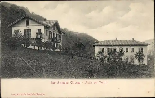 Ak San Germano Chisone Piemonte, Asilo dei Vecchi