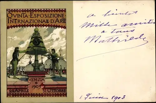 Litho Venezia Venedig Veneto, Esposizione Internazionale d'arte 1903