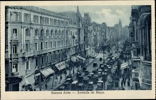 Ak Buenos Aires Argentinien, Avenida de Mayo