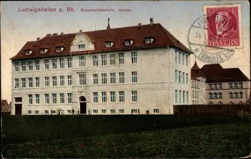 Ak Ludwigshafen am Rhein, Rupprechtsschule, Neubau