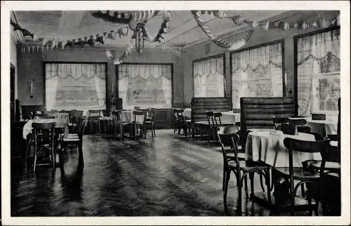 Ak Berga an der Elster Thüringen, Café Poser