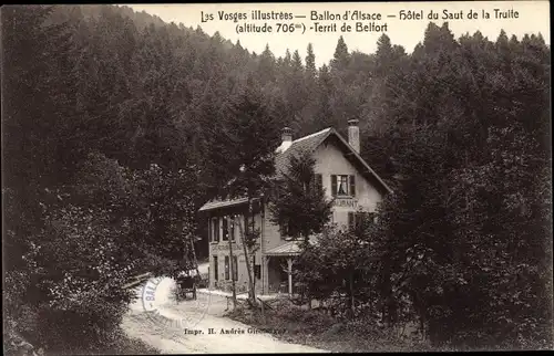 Ak Ballon d'Alsace Vosges, Hotel du Saut de la Truite