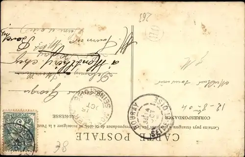 Ak Plombières les Bains Lothringen Vosges, Entree de la Rue de la Prefecture