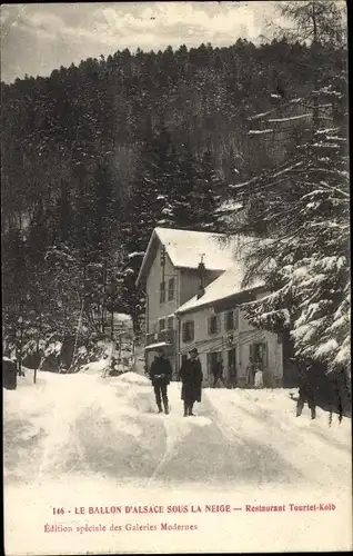 Ak Ballon d'Alsace Vosges, Restaurant Tourtet-Kolb