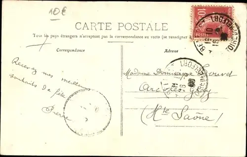 Ak Ballon d'Alsace Vosges, Restaurant Tourtet-Kolb