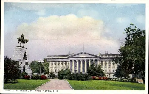 Ak Washington DC USA, US Treasury, monument
