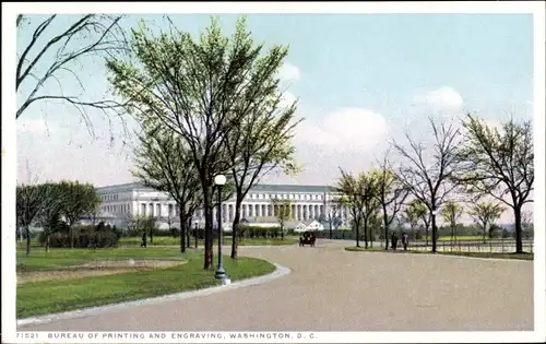 Ak Washington DC USA, Bureau of Printing and Engraving