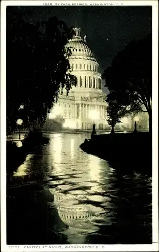 Ak Washington DC USA, The Capitol at Night
