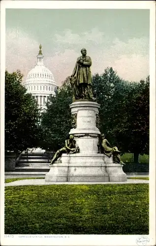Ak Washington DC USA, James A. Garfield Monument, Capitol