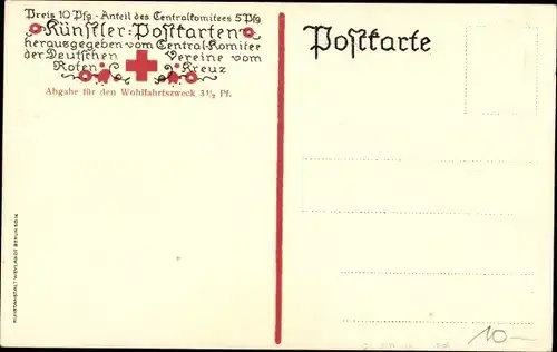 Künstler Ak Bercht, E., Rast, Rotes Kreuz, Fuhrwerke, I. WK