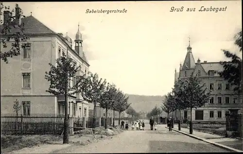 Ak Dresden Laubegast, Gabelsbergerstraße