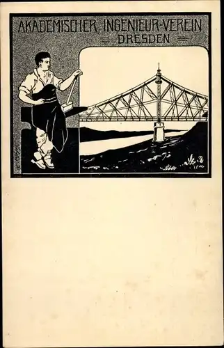 Ak Akademischer Ingenieur Verein Dresden