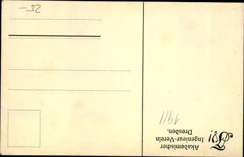 Ak Akademischer Ingenieur Verein Dresden