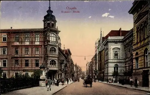Ak Opole Oppeln Schlesien, Krakauer Straße, Hotel