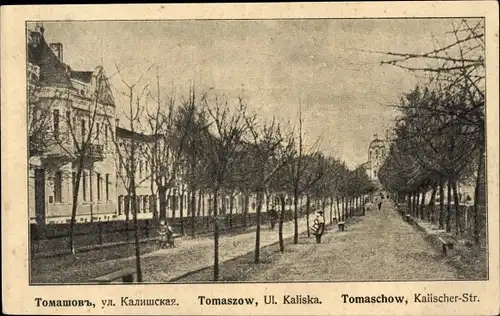 Ak Tomaszów Tomaschow Polen, Kalischer Straße