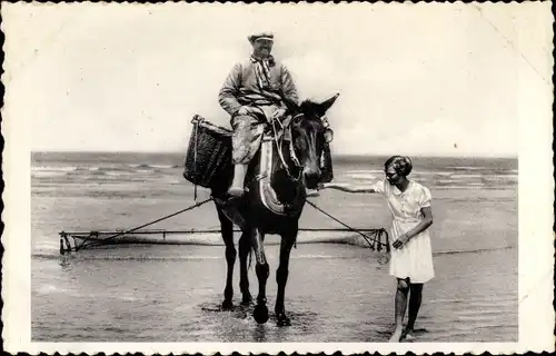 Ak La Princesse Josephine Charlotte a la Plage