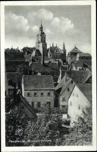 Ak Meerane in Sachsen, Teilansicht, Blick vom Pfarrberg