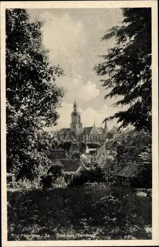 Ak Meerane in Sachsen, Teilansicht, Blick vom Pfarrberg